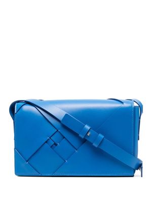 Calicanto layered-detail cross-body bag - Blue