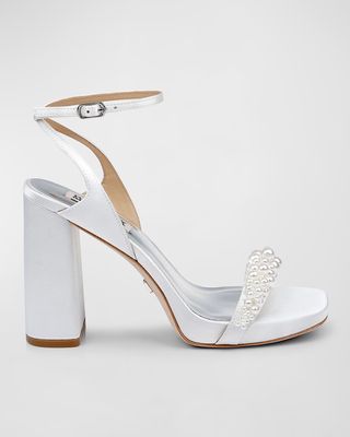 Calida Pearly Ankle-Strap Silk Sandals