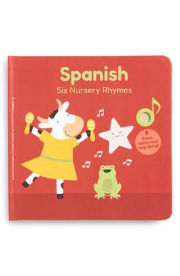 CALIS BOOKS 'Spanish - Six Nursery Rhymes' Board Book in Red