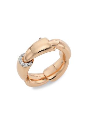 Calla 18K Rose Gold & Diamond Ring