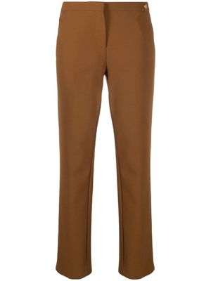 Câllas Milano Charlotte crepe cropped trousers - Brown