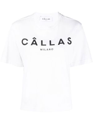 Câllas Milano logo-print organic cotton T-shirt - White