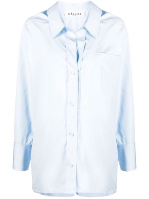 Câllas Milano Petra oversize cotton poplin shirt - Blue