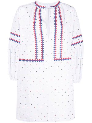 Câllas Milano Soleil polka-dot embroidered dress - White