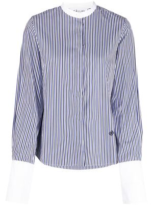 Câllas Milano striped long-sleeved shirt - White
