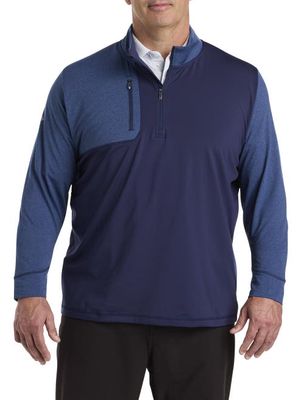 Callaway 1/2-Zip Mixed Media Pullover in Peacoat 