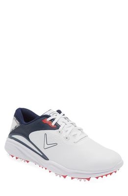 Callaway Golf Callaway Golf Coronado V3 Waterproof Golf Sneaker in White /Blue /Red