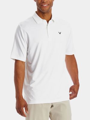 Callaway Golf Men's Solid Polo in Bright White