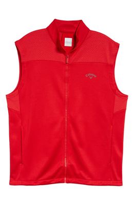 Callaway Golf® High Gauge Fleece Vest in Tango Red