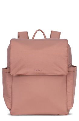 CALPAK Diaper Backpack with Laptop Sleeve in Peony