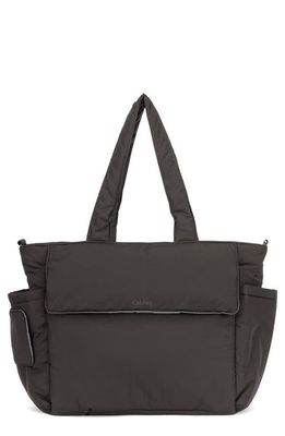 CALPAK Diaper Tote with Laptop Sleeve in Black