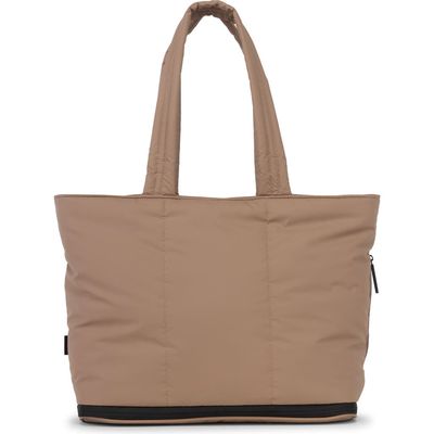 CALPAK Luka Expandable Tote Bag in Chocolate 