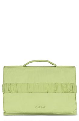 CALPAK Portable Diaper Changing Pad Clutch in Lime