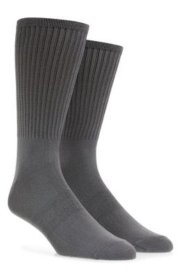 Calvin Klein 2-Pack Flex Fit Supersoft Crew Socks in Grey