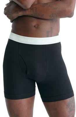 Calvin Klein 3-Pack Stretch Cotton Boxer Briefs in Black Assorted