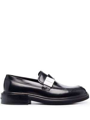 Calvin Klein 40mm slip-on leather loafers - Black