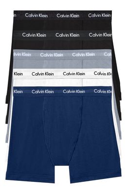 Calvin Klein 5-Pack Boxer Briefs in Black/Black Multi