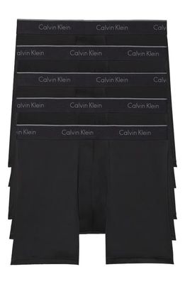 Calvin Klein 5-Pack Performance Boxer Briefs in Ytk 5 Black