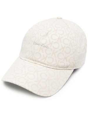 Calvin Klein all-over logo-print baseball cap - Neutrals