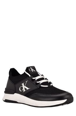 Calvin Klein Arnel Knit Upper Sneaker in Black