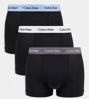 Calvin Klein ASOS Exclusive 3 pack trunks in black