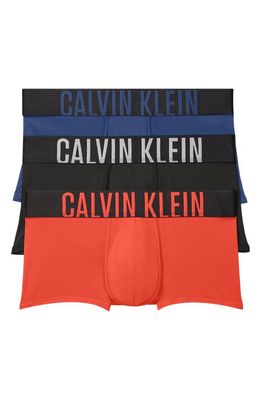Calvin Klein Assorted 3-Pack Intense Power Micro Low Rise Trunks in Blk