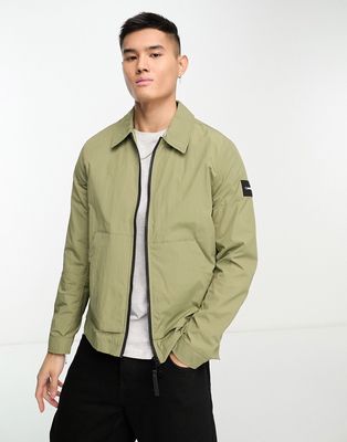 Calvin Klein badge logo jacket in green
