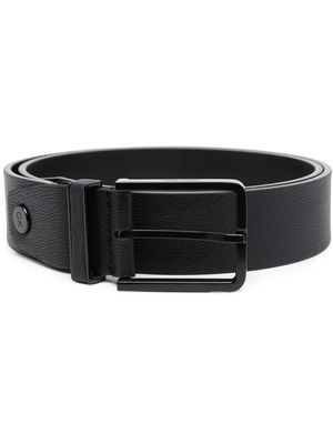 Calvin Klein buckle fastening leather belt - Black
