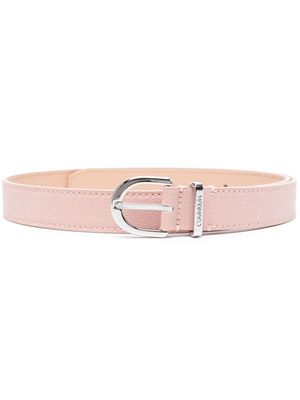 Calvin Klein buckle-fastening leather belt - Pink