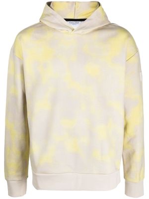 Calvin Klein camo-print cotton hoodie - Neutrals
