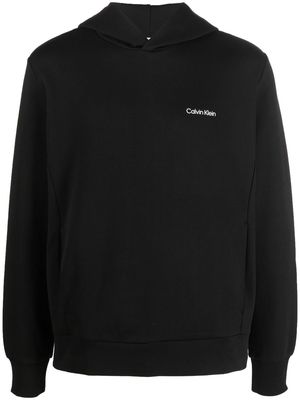 Calvin Klein chest logo-print detail hoodie - Black