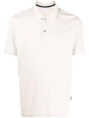 Calvin Klein chest logo-print polo shirt - Neutrals