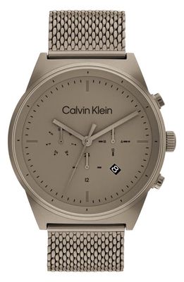 Calvin Klein Chronograph Mesh Strap Watch