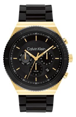 Calvin Klein Chronograph Silicone Strap Watch