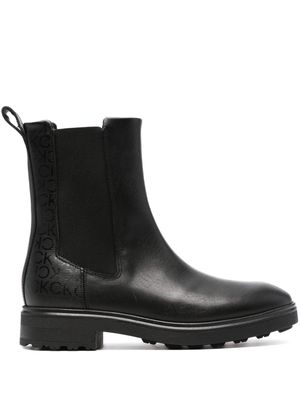 Calvin Klein Cleat 40mm leather boots - Black