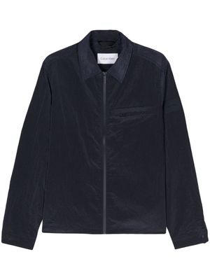 Calvin Klein crickle-texture long-sleeve jacket - Blue