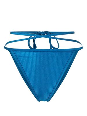 Calvin Klein crossover strap bikini bottoms - Blue