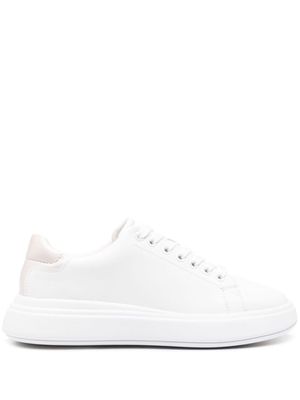 Calvin Klein cupsole leather sneakers - White