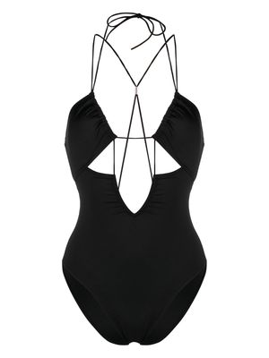 Calvin Klein cut-out one-piece swimsuit - Black