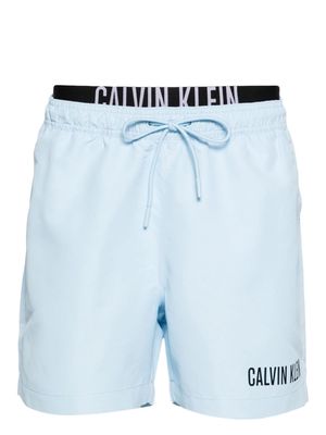 Calvin Klein double-waistband swim shorts - Blue
