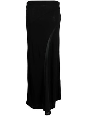 Calvin Klein draped high-waist maxi skirt - Black