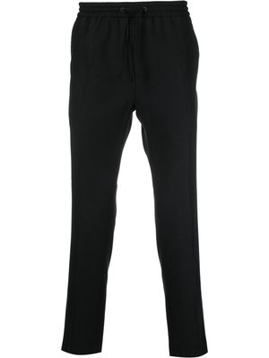 Calvin Klein drawstring-waist straight-leg trousers - Black
