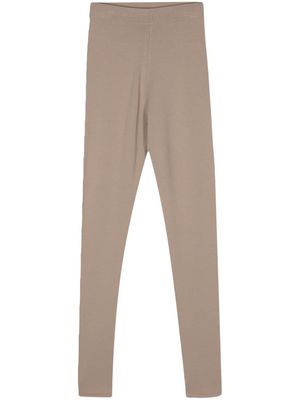 Calvin Klein elasticated logo-waistband leggings - Neutrals