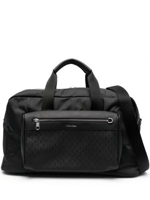 Calvin Klein Elevated logo-print holdall bag - Black