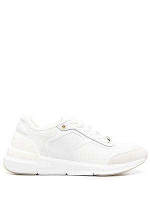 Calvin Klein embossed logo low-top trainers - White