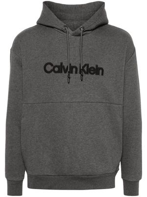 Calvin Klein embroidered-logo hoodie - Grey