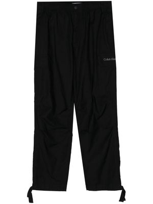 Calvin Klein Essential elasticated-waist cargo pants - Black