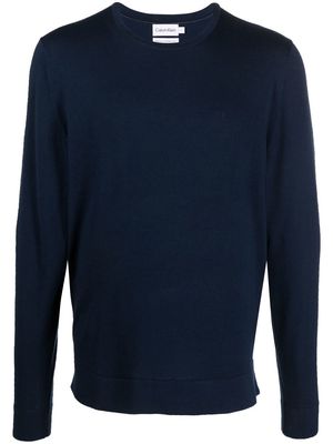 Calvin Klein fine-knit wool jumper - Blue