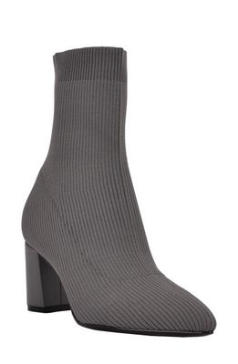 Calvin Klein Finhy Knit Pointed Toe Boot in Grey