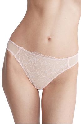 Calvin Klein Floral Lace Thong in Nymph's